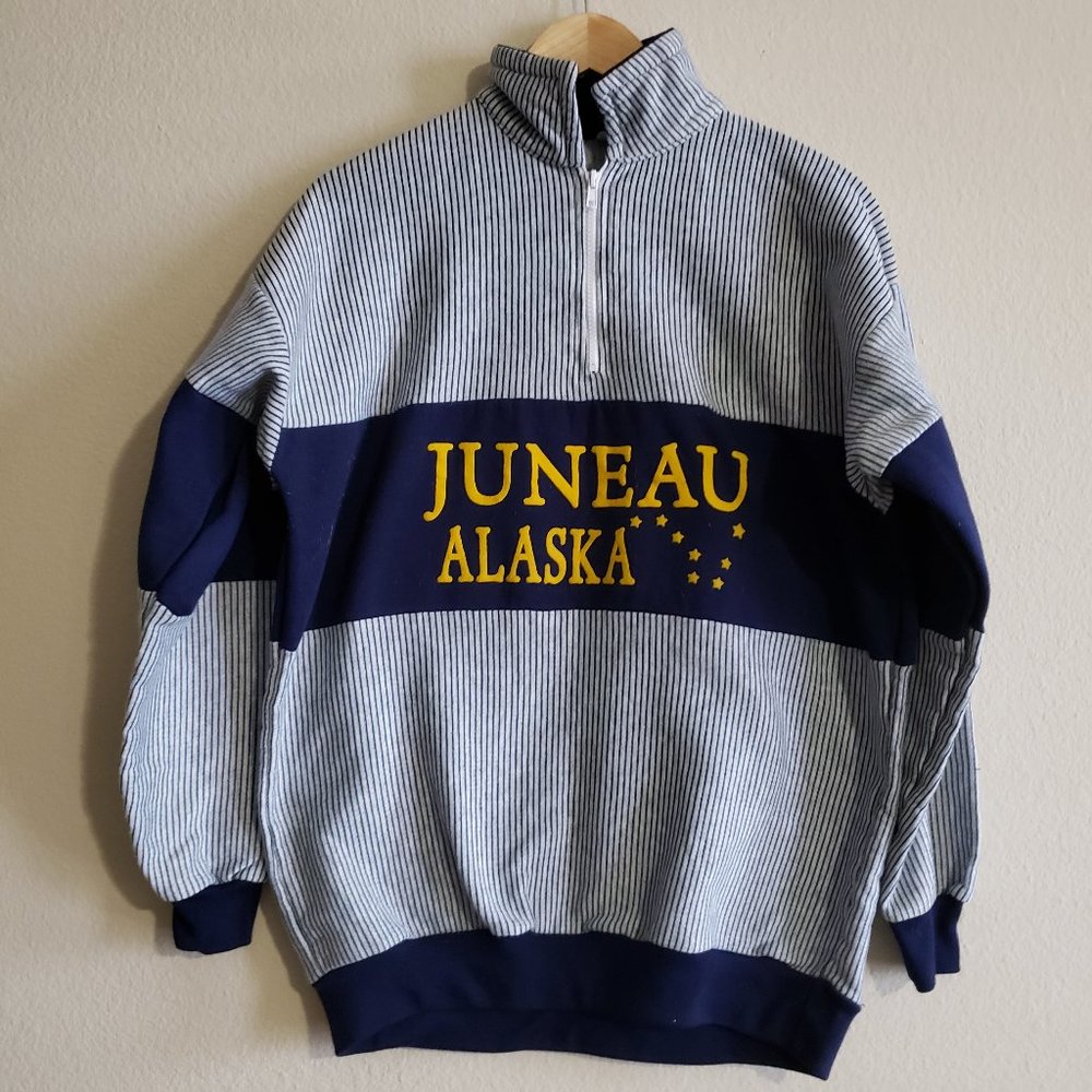 Vintage Polar Graphics Alaska 1/4 Zip Sweatshirt L